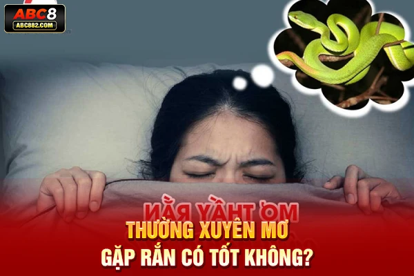 Thường xuyên mơ gặp rắn có tốt không?